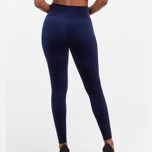 Spanx velour blue leggings - Picture 2 of 4